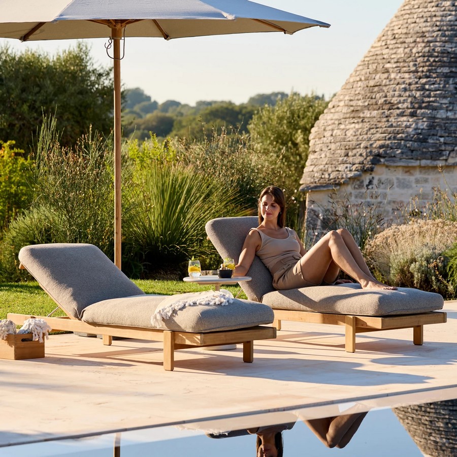 Luxusní zahradní lehátko Vista - Image 4